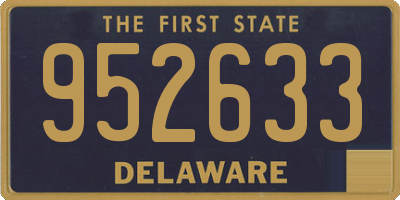 DE license plate 952633