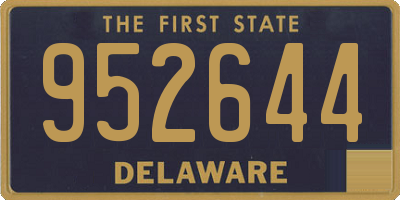 DE license plate 952644