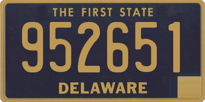 DE license plate 952651