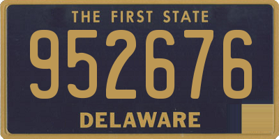 DE license plate 952676