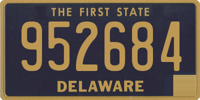 DE license plate 952684