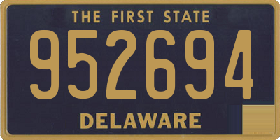 DE license plate 952694