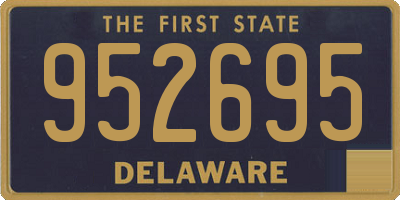 DE license plate 952695
