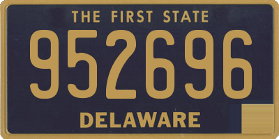 DE license plate 952696