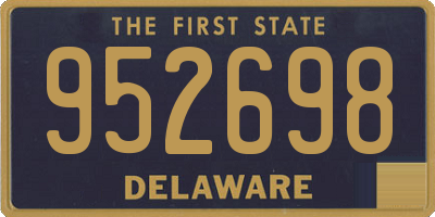 DE license plate 952698