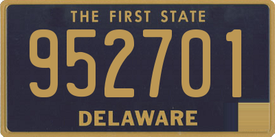 DE license plate 952701
