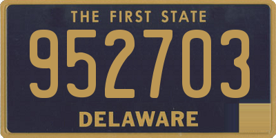 DE license plate 952703