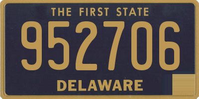 DE license plate 952706