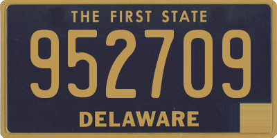 DE license plate 952709