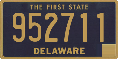 DE license plate 952711