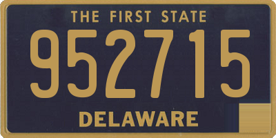 DE license plate 952715
