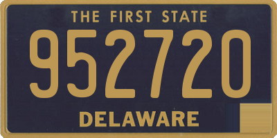 DE license plate 952720