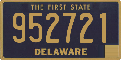 DE license plate 952721