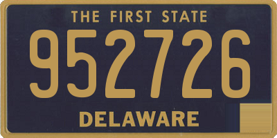 DE license plate 952726