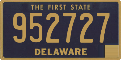 DE license plate 952727