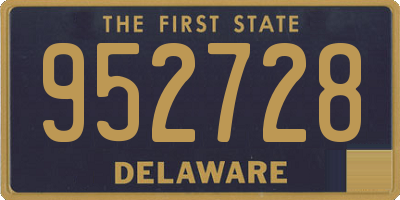 DE license plate 952728