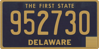 DE license plate 952730