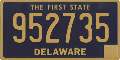 DE license plate 952735