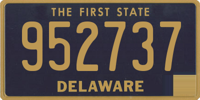 DE license plate 952737