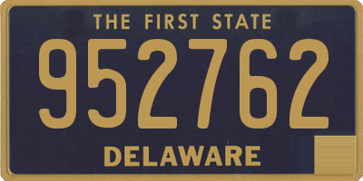 DE license plate 952762