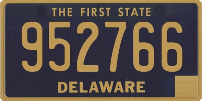 DE license plate 952766