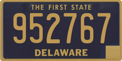 DE license plate 952767