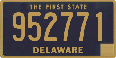 DE license plate 952771