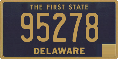 DE license plate 95278