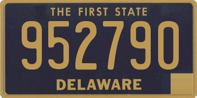 DE license plate 952790