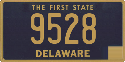 DE license plate 9528