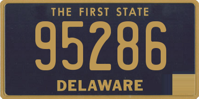 DE license plate 95286