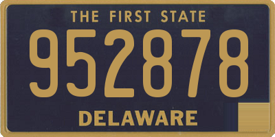 DE license plate 952878