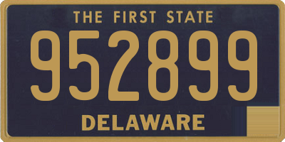 DE license plate 952899