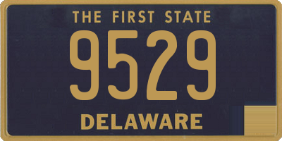 DE license plate 9529
