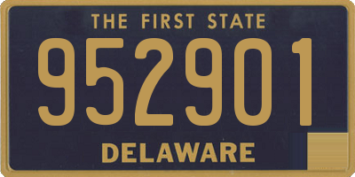 DE license plate 952901