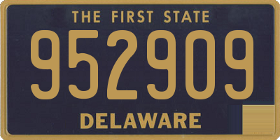 DE license plate 952909