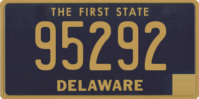 DE license plate 95292