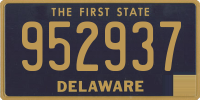 DE license plate 952937