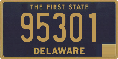 DE license plate 95301