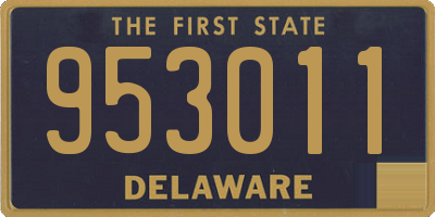 DE license plate 953011