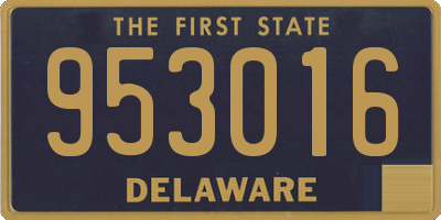 DE license plate 953016