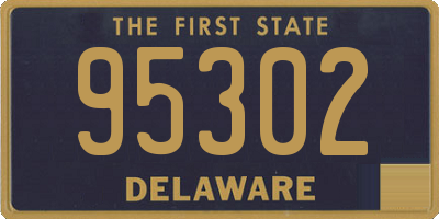 DE license plate 95302