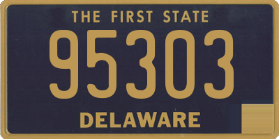 DE license plate 95303