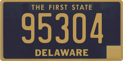 DE license plate 95304