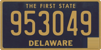 DE license plate 953049