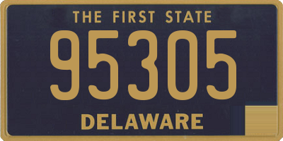 DE license plate 95305