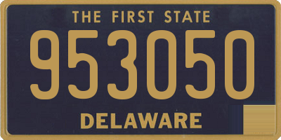 DE license plate 953050