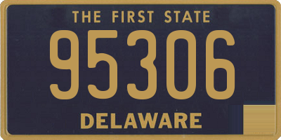 DE license plate 95306