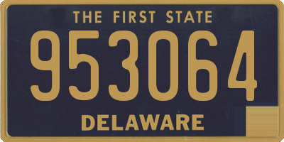 DE license plate 953064