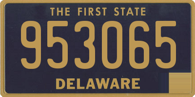 DE license plate 953065